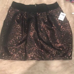Charlotte Russe black and gold mini